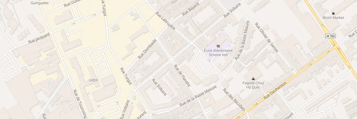 Plan du 48 Rue Voltaire à Roubaix