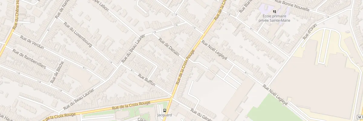 Plan du 215 Rue de la Croix Rouge à Tourcoing