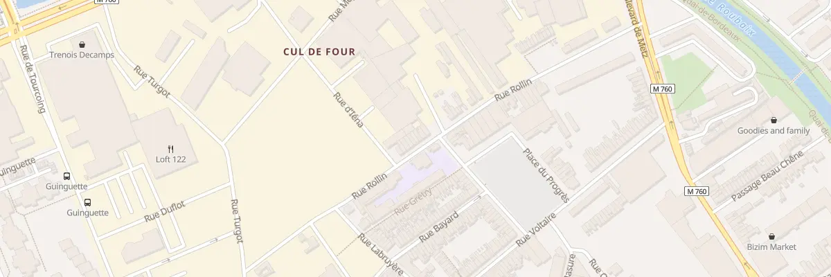 Plan du 37 Rue Rollin à Roubaix