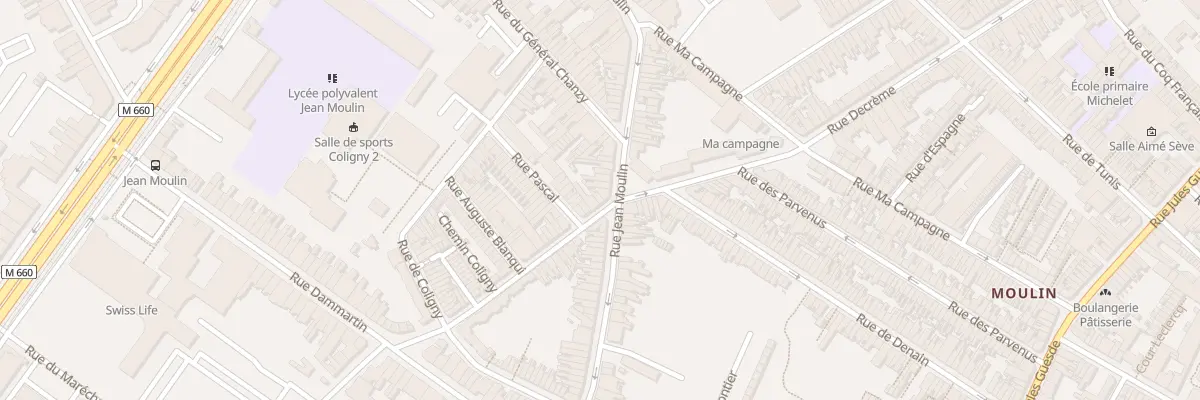 Plan du 2 Rue Daguesseau à Roubaix