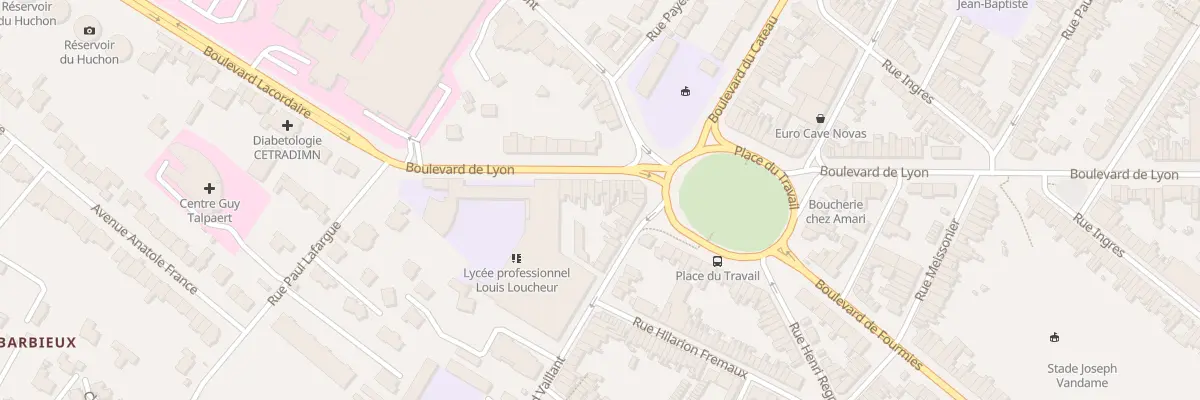 Plan du 38 Bd de Lyon à Roubaix
