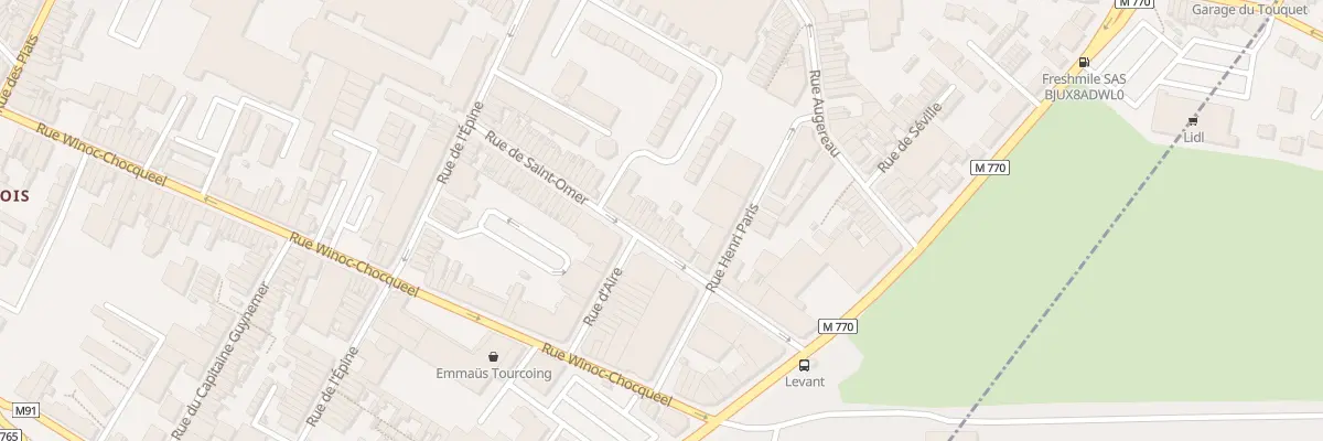 Plan du 53 Rue Saint Omer à Tourcoing