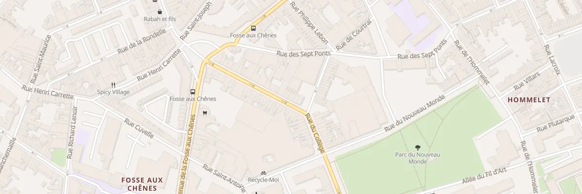 Plan du 154 Rue du Collège à Roubaix