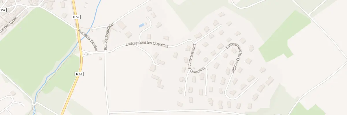 Plan du 9 Les Queuilles à Orcet