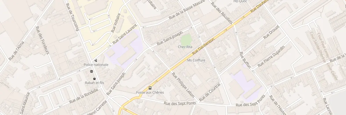 Plan du 31 Rue Daubenton à Roubaix