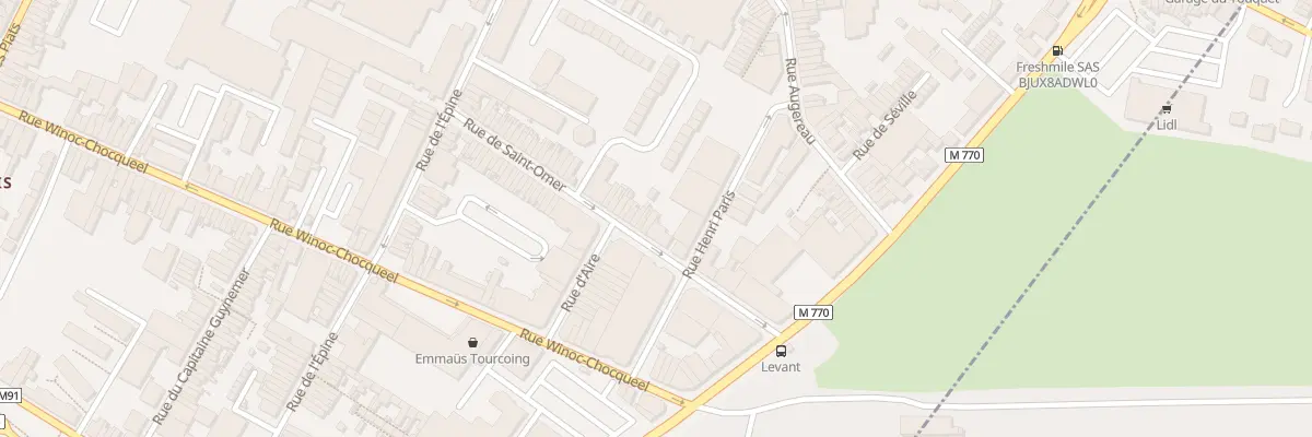 Plan du 59 Rue Saint Omer à Tourcoing