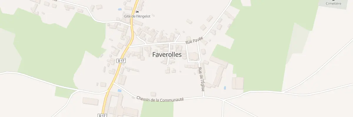 Plan du 20 Rue Pavée à Faverolles
