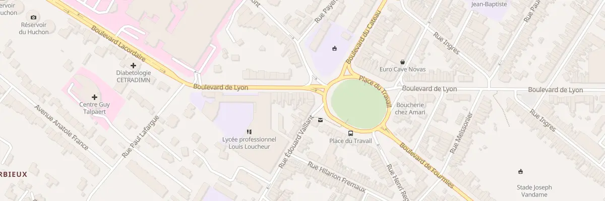 Plan du 44 Bd de Lyon à Roubaix