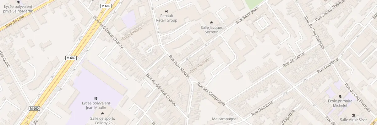 Plan du 4 Rue Saint-Jean à Roubaix