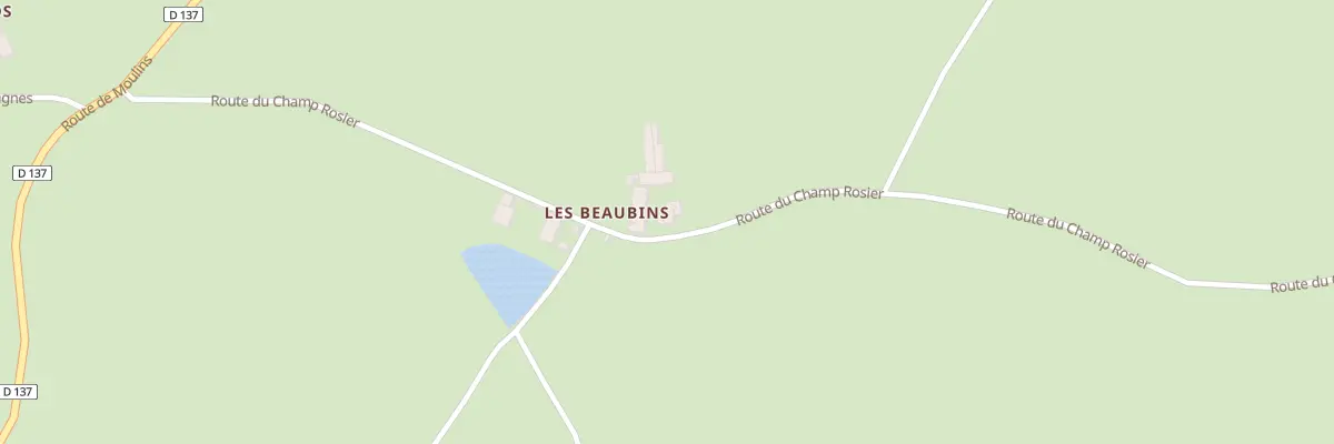 Plan du 5011 Les Beaubins à Cressanges