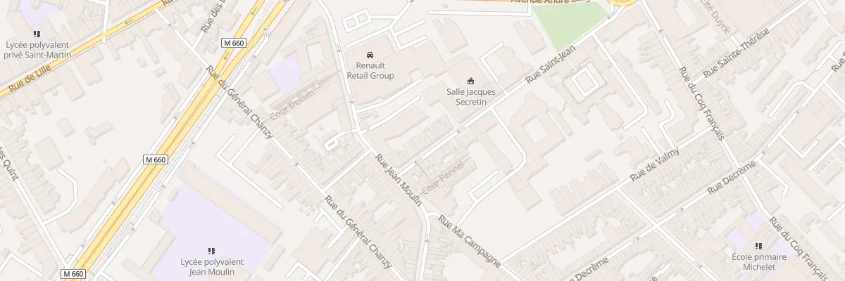 Plan du 15 Rue Saint-Jean à Roubaix