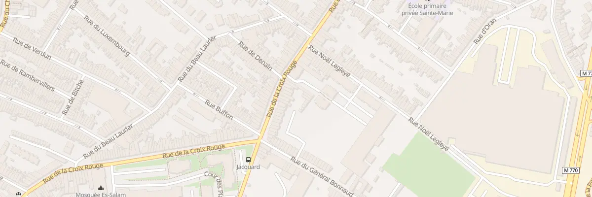 Plan du 196 Rue de la Croix Rouge à Tourcoing