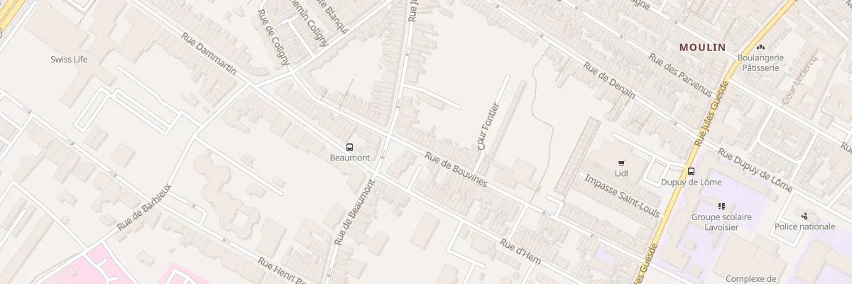 Plan du 51 Rue de Bouvines à Roubaix