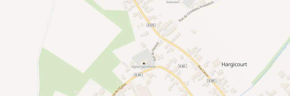 Plan du 1 Rue du Hazard à Hargicourt