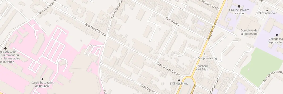 Plan du 47 Rue Claude Lorrain à Roubaix