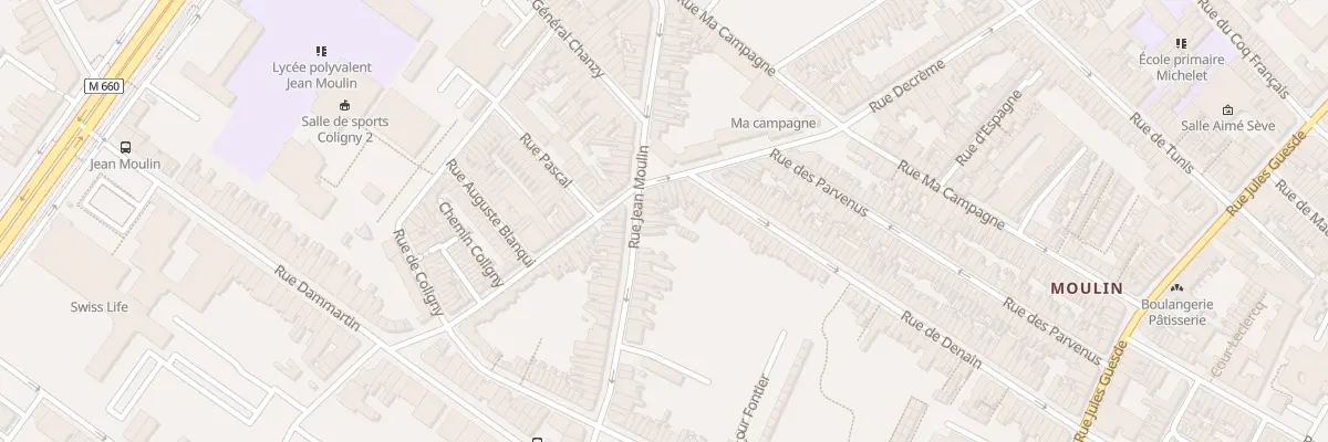 Plan du 121 Rue Jean Moulin à Roubaix