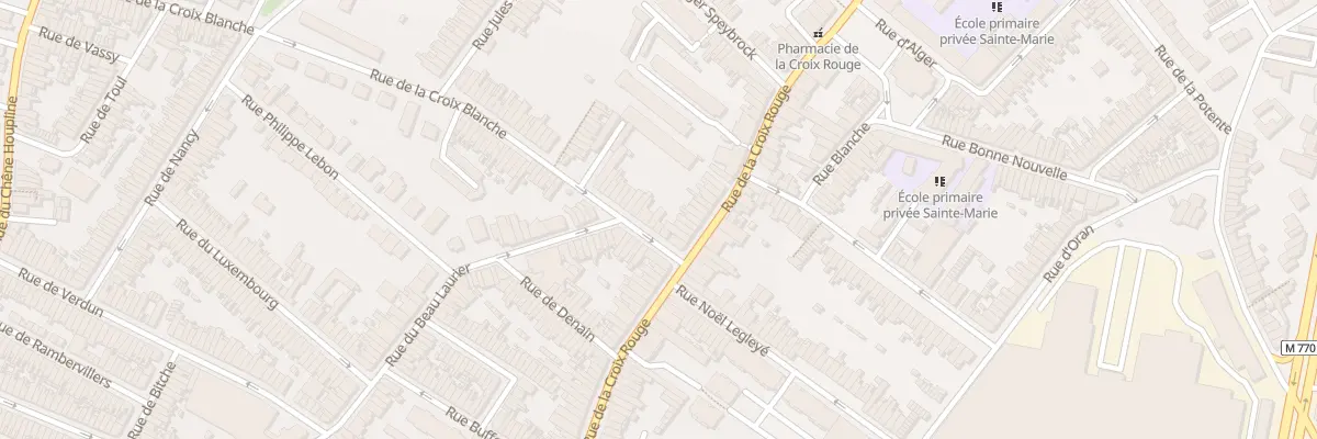 Plan du 191 Rue de la Croix Blanche à Tourcoing