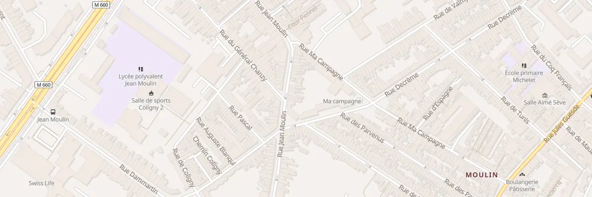 Plan du 105 Rue Jean Moulin à Roubaix