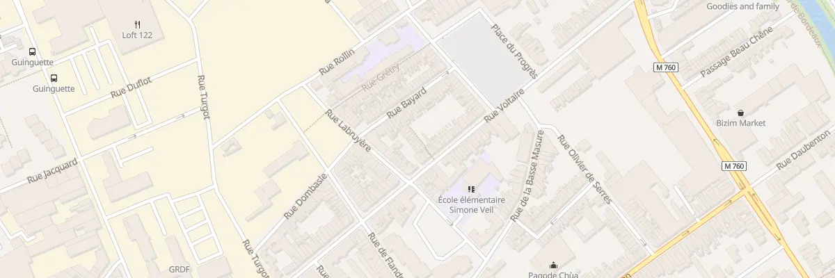 Plan du 4 Vc Messian Rue Voltaire à Roubaix