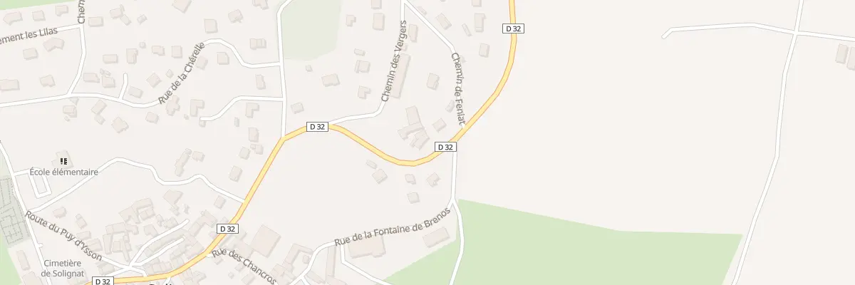 Plan du 15 Rue des Dauphins d’Auvergne à Solignat