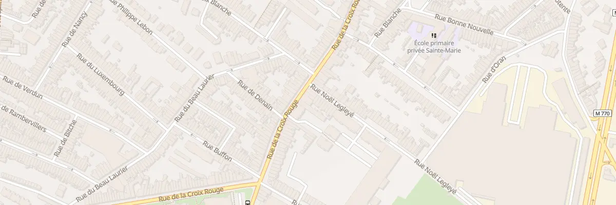 Plan du 220 Rue de la Croix Rouge à Tourcoing