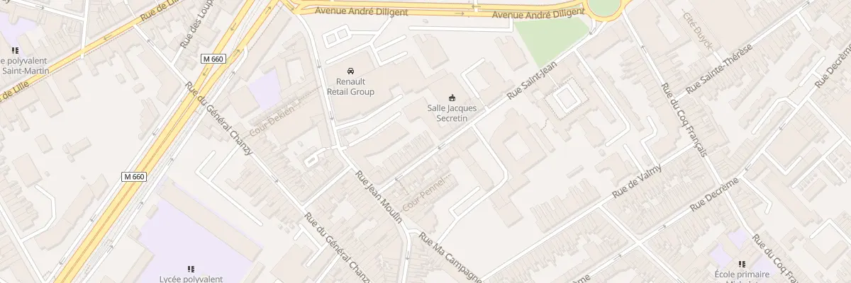 Plan du 27 Rue Saint-Jean à Roubaix