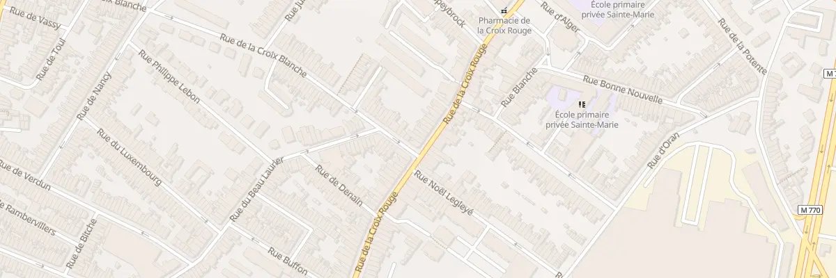 Plan du 247 Rue de la Croix Rouge à Tourcoing