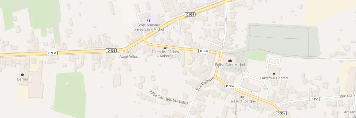 Plan du 13 Rue de l’Abbe Gilleron à Flines-lez-Raches