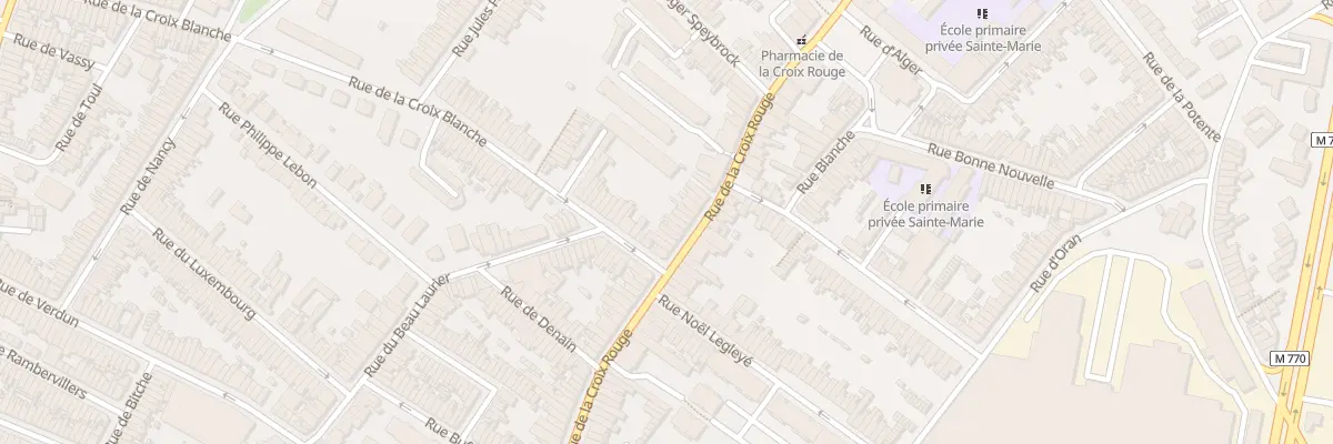 Plan du 253 Rue de la Croix Rouge à Tourcoing