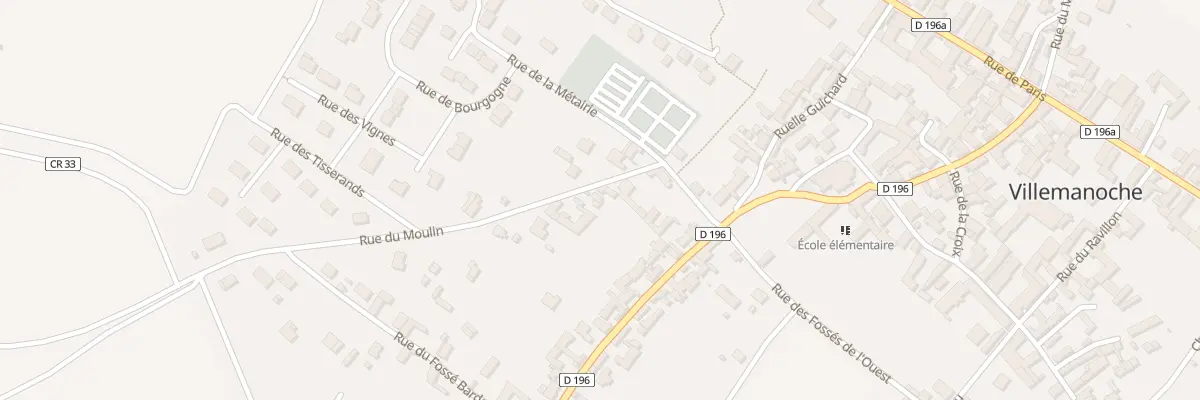 Plan du 201 Rue du Moulin à Villemanoche