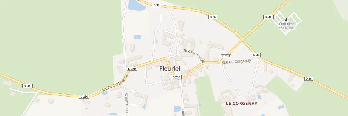 Plan du 2 Pl de la Mairie à Fleuriel