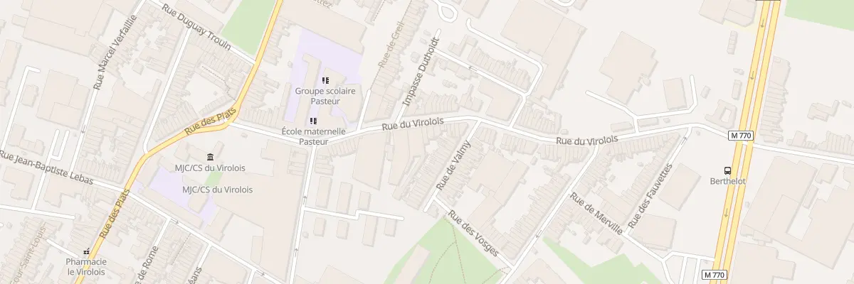 Plan du 86 Rue du Virolois à Tourcoing