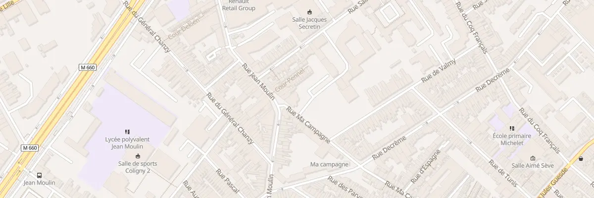 Plan du 1 Rue ma Campagne à Roubaix