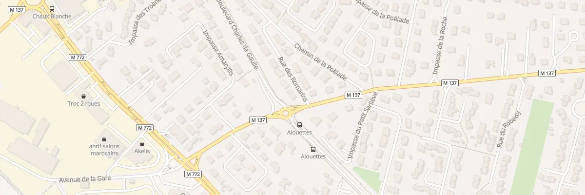 Plan du 1 Rue des Romarins à Cournon-d’Auvergne