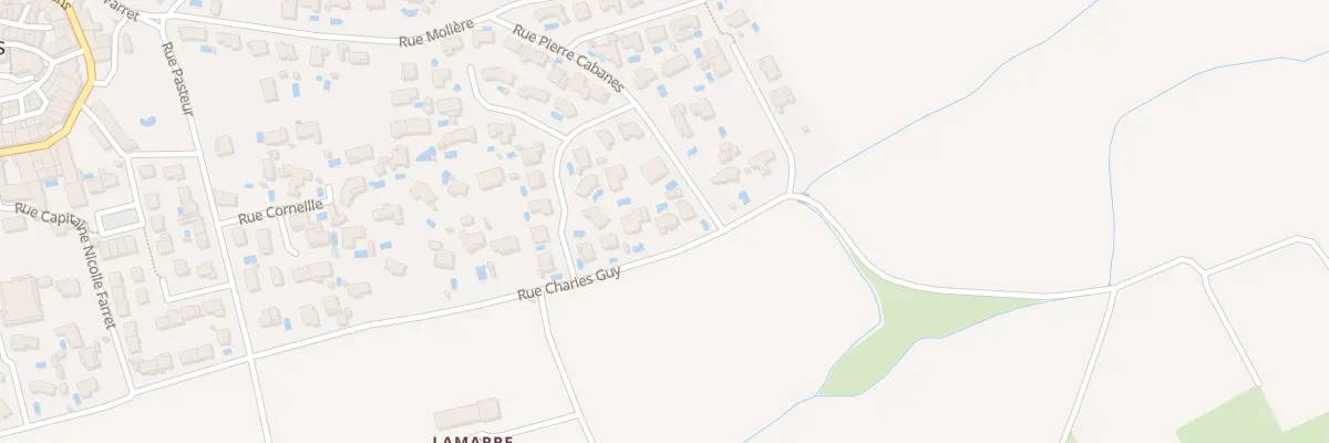 Plan du 6025F Rue Charles Guy à Thézan-lès-Béziers