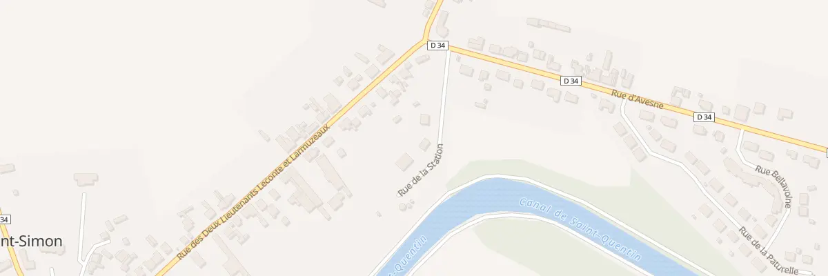 Plan du 4 Rue de la Station à Saint-Simon