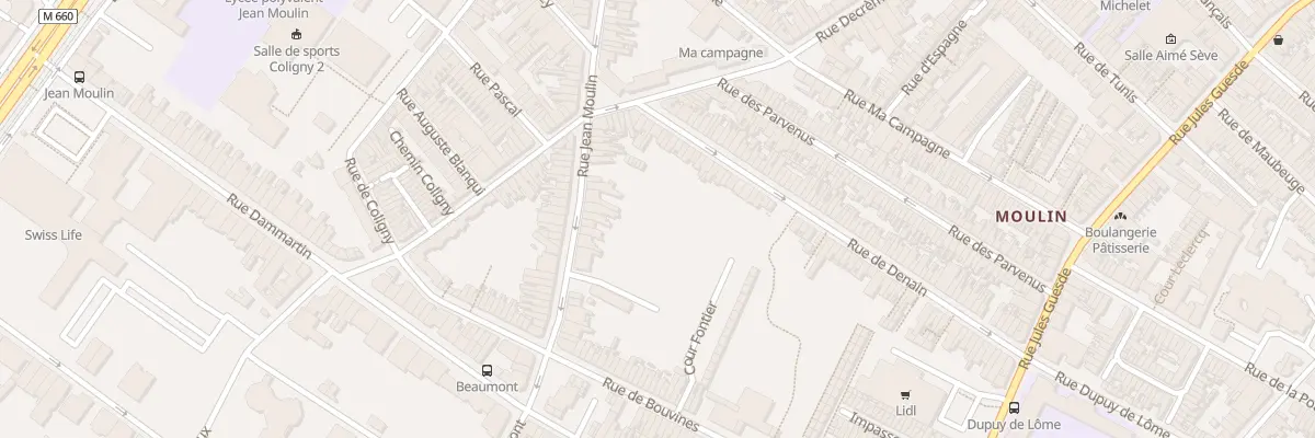 Plan du 131 Rue Jean Moulin à Roubaix