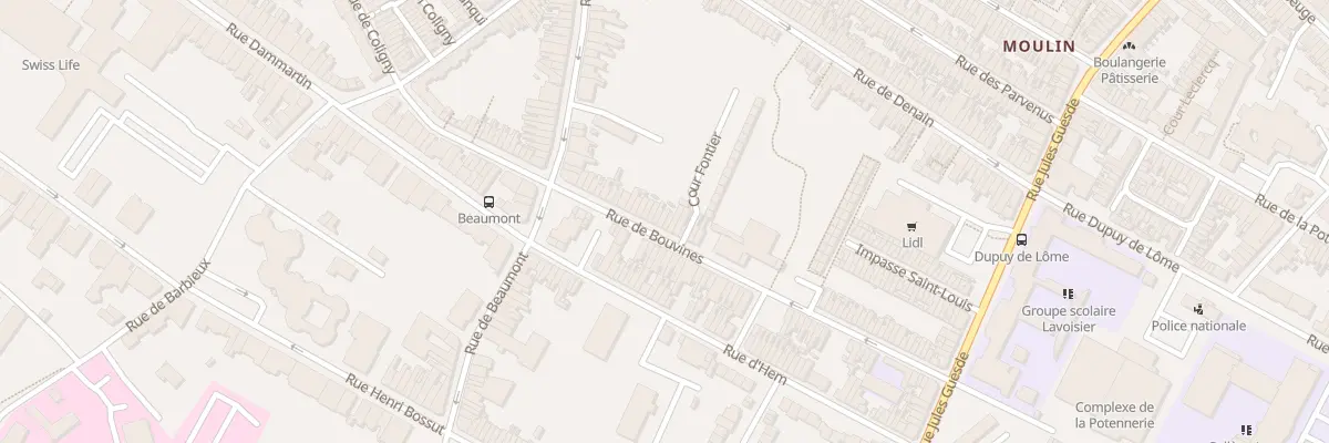 Plan du 71 Rue de Bouvines à Roubaix