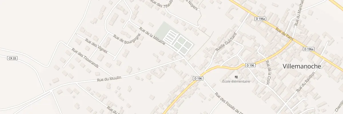 Plan du 8 Rue du Moulin à Villemanoche