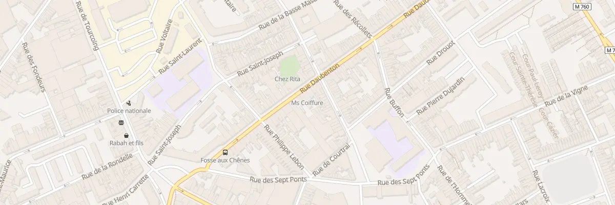 Plan du 58 Rue Daubenton à Roubaix