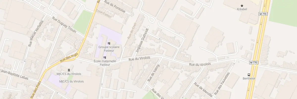 Plan du 87 Rue du Virolois à Tourcoing