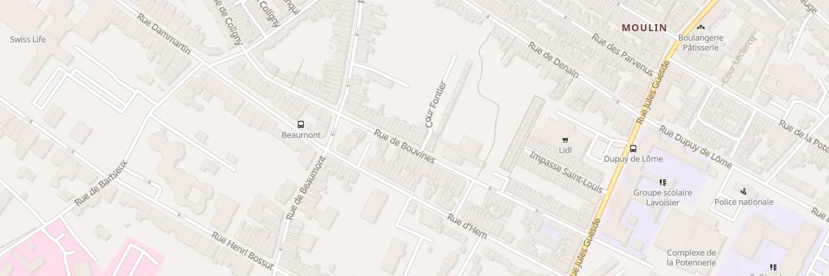 Plan du 73 Rue de Bouvines à Roubaix