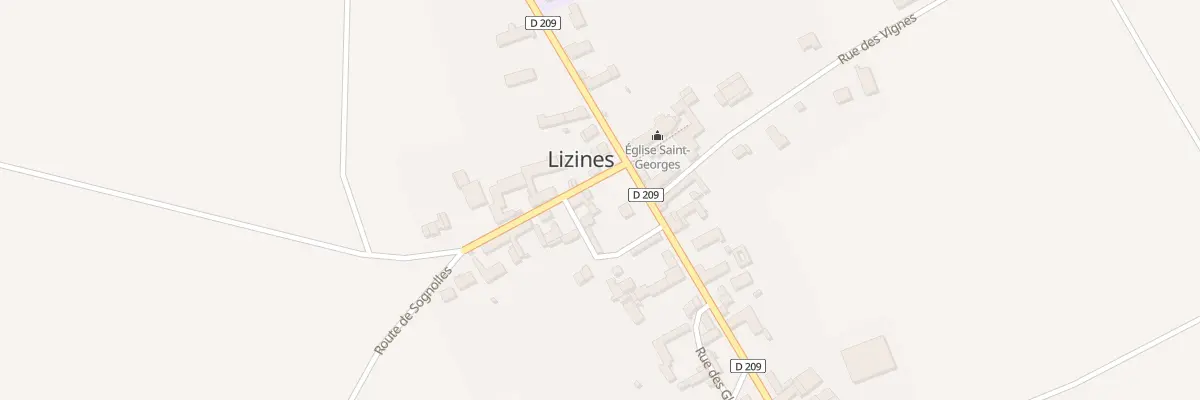 Plan du 1 Rue Saint Georges à Lizines