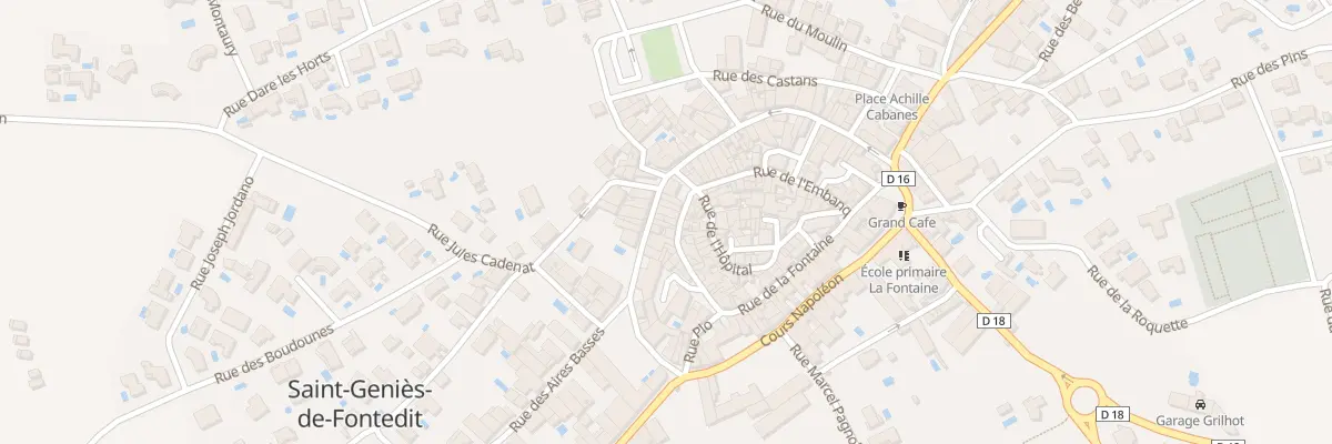 Plan du 13 Crs d’Orleans à Saint-Geniès-de-Fontedit