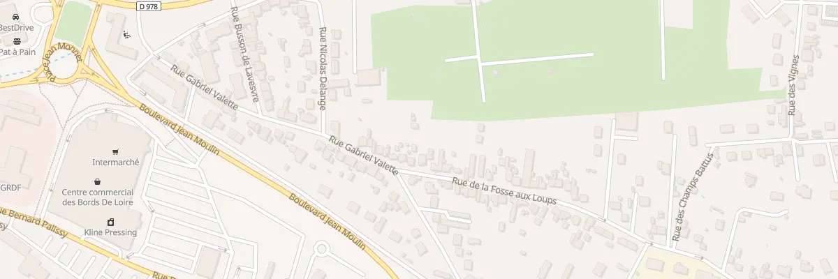 Plan du 1B Rue de la Fosse aux Loups à Nevers