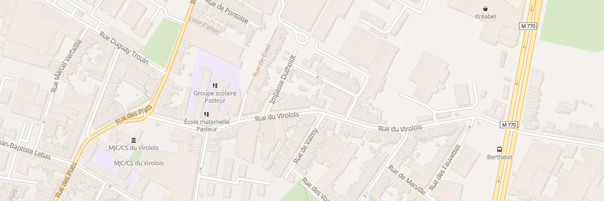 Plan du 93 Rue du Virolois à Tourcoing