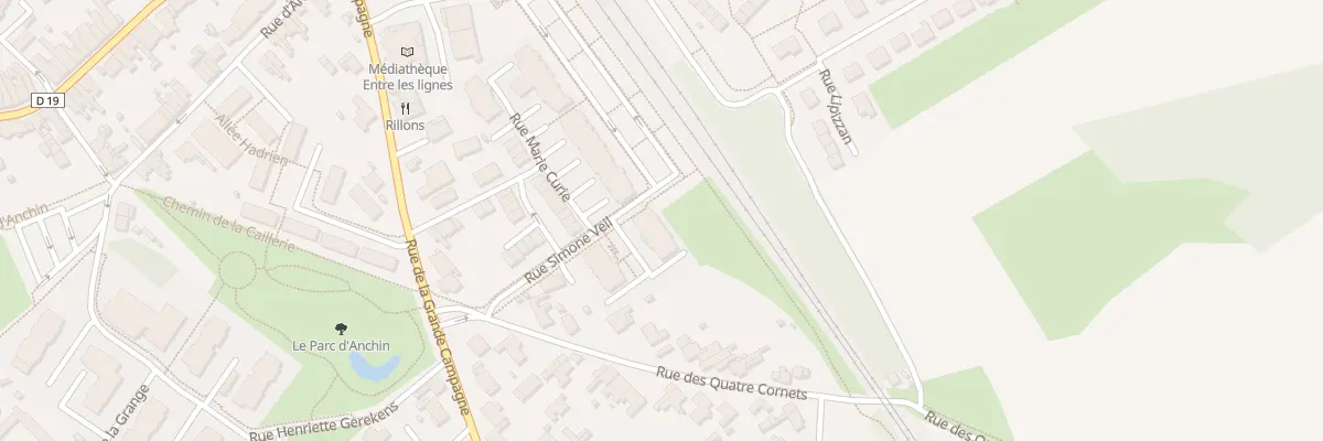 Plan du 5 Rue Simone Veil à Templeuve-en-Pévèle