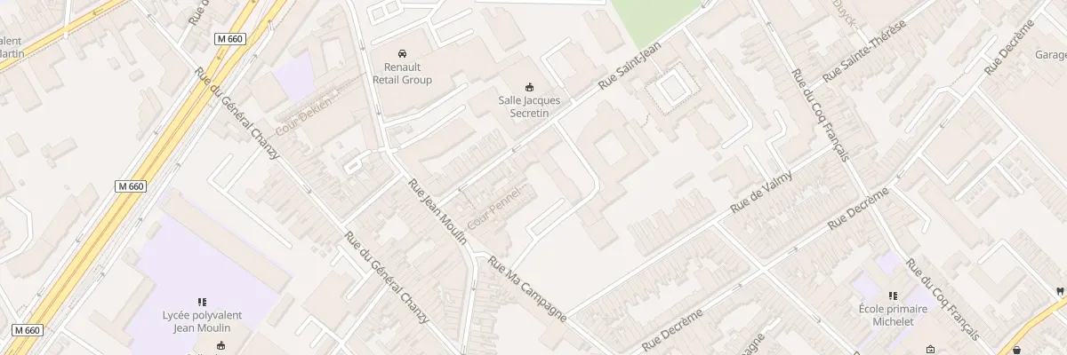 Plan du 24 Rue Saint-Jean à Roubaix