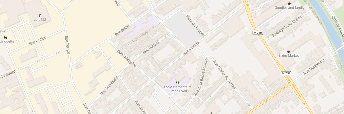Plan du 111 Rue Voltaire à Roubaix