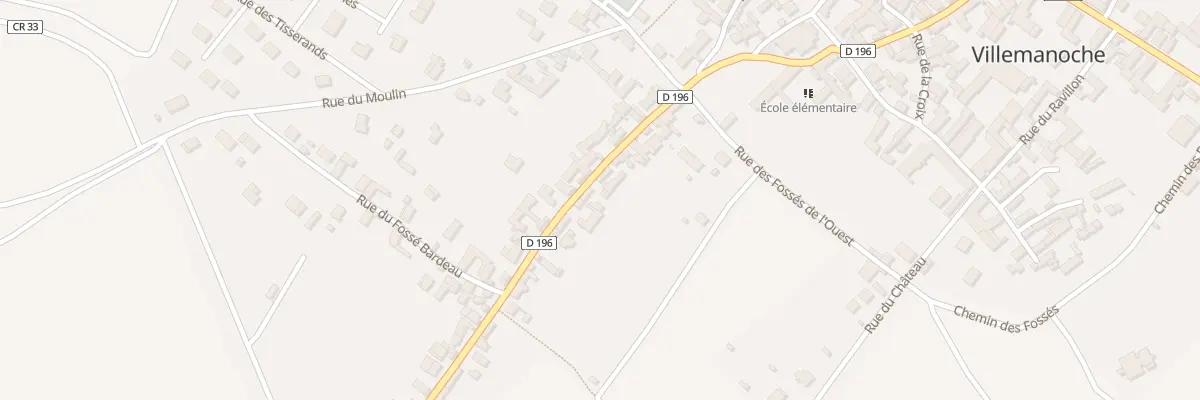 Plan du 33 Rue de la Cave Courteau à Villemanoche